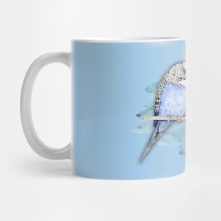 Two cute budgies watercolor Mug